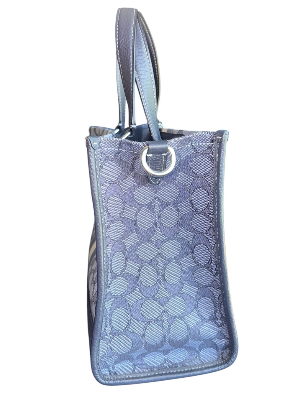 Coach Dempsey Carryall Tote 22 in Signature Jacquard - Picture 6 of 11